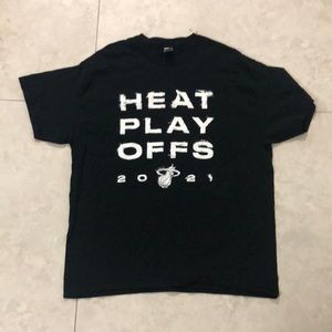 Miami Heat Playoff Black TShirt vs Bucks Game 3 2021 NBA Playoffs